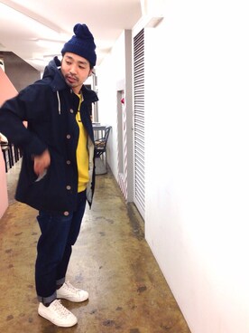 「春 コート」｜ハラペチさん（メンズ・165cm）の春コーディネート