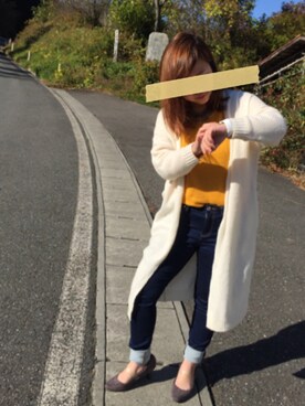 「Apple Watch」｜「アイテム（その他アウター）」を使った、mimimiさん（レディース・148cm）の秋コーディネート
