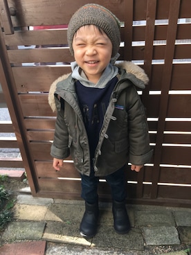 はるるんさん（キッズ・90cm）の冬コーディネート