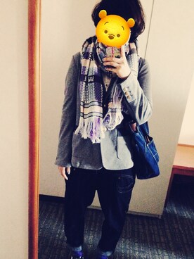 「mercibeaucoup,（メルシーボークー）のアイテム（テーラードジャケット）」を使った、sayuri.さん（レディース・161cm）の春コーディネート