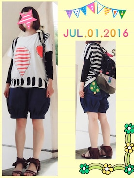 まっきぃ〜さん(レディース・157cm)の夏コーディネート