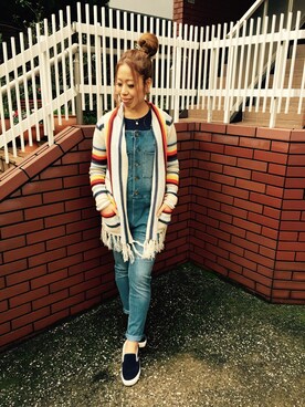 「BILLABONG（ビラボン）のアイテム」を使った、ozakiさん（レディース・160cm）の冬コーディネート