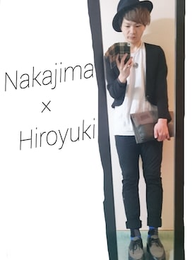 「ショート丈ジャケット」｜「アイテム（ジャケット/アウター）」を使った、nakajiさん（メンズ・173cm）の春コーディネート