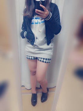 「アイテム（ブルゾン）」を使った、あきゃねん♡*。さん（レディース・160cm・10代）の秋コーディネート