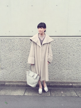 「g.v.g.v.」｜「アイテム（その他アウター）」を使った、Nao Shinmuraさん（レディース・156cm）の秋コーディネート