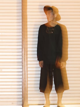 「usedのアイテム（ハット、ブラック系）」を使った、Fujiiさん（メンズ・186cm）の春コーディネート