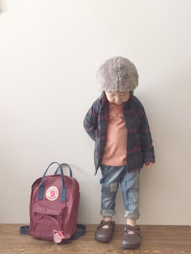 「キッズレギンス部」｜「アイテム（その他）」を使った、so873さん（キッズ・80cm）の冬コーディネート