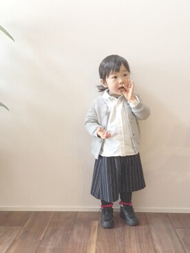 「2歳3ヶ月」｜「アイテム（パーカー）」を使った、so873さん（キッズ・80cm）の冬コーディネート