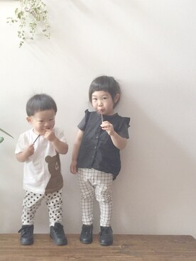 so873さん（キッズ・80cm）の春コーディネート