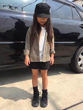 monchamaさん（キッズ・120cm）の秋コーディネート