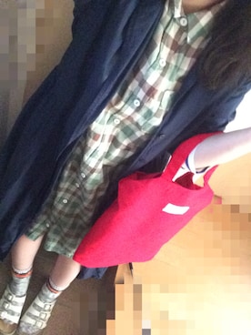 「B.L.U.E（ビーエルユーイー）のアイテム（バッグ）」を使った、m i c o ¨¨さん（レディース・147cm）の秋コーディネート