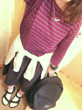 「macpac（マックパック）のアイテム（バックパック/リュック）」を使った、m i c o ¨¨さん（レディース・147cm）の秋コーディネート