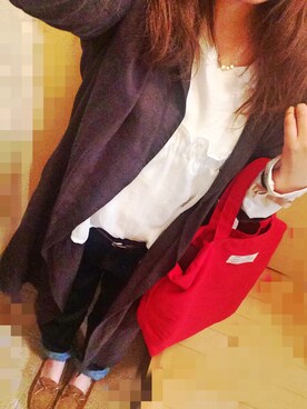「B.L.U.E（ビーエルユーイー）のアイテム（バッグ）」を使った、m i c o ¨¨さん（レディース・147cm）の秋コーディネート