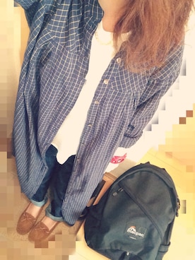 「macpac（マックパック）のアイテム（バックパック/リュック）」を使った、m i c o ¨¨さん（レディース・147cm）の秋コーディネート