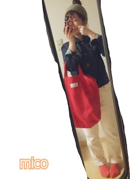 「B.L.U.E（ビーエルユーイー）のアイテム（バッグ）」を使った、m i c o ¨¨さん（レディース・147cm）の冬コーディネート