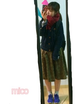 「macpac（マックパック）のアイテム（バックパック/リュック）」を使った、m i c o ¨¨さん（レディース・147cm）の冬コーディネート