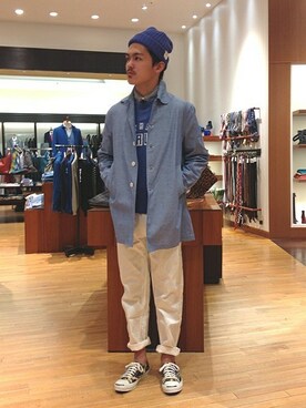 「SHIPS（シップス）のアイテム（その他アウター）」を使った、高村さん（メンズ・174cm）の冬コーディネート