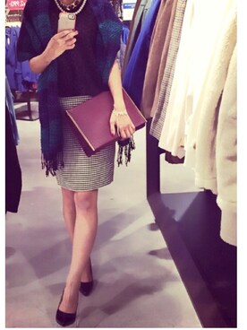 「MIXXO（ミッソ）のアイテム（アクセサリー）」を使った、sayuさん（レディース・162cm）の秋コーディネート