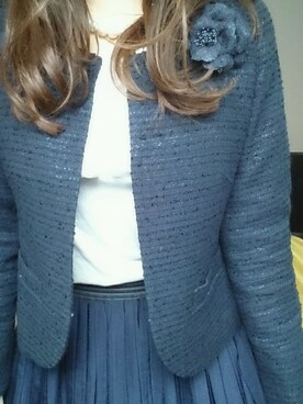「SOUP（スープ）のアイテム（ジャケット/アウター）」を使った、yuuchanさん（レディース・156cm）の春コーディネート