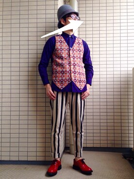 「TROPOPAUSE（トロポポーズ）のアイテム」を使った、◯まるいろさん（メンズ・165cm）の秋コーディネート