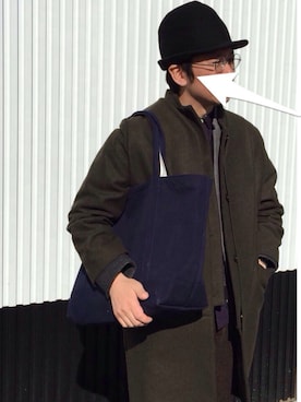 「AVOC(-)のアイテム(ジャケット/アウター)」を使った、◯まるいろさん(メンズ・165cm)の冬コーディネート