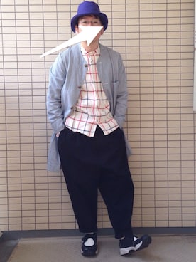 「HAVERSACK（ハバーザック）のアイテム（その他アウター）」を使った、◯まるいろさん（メンズ・165cm）の春コーディネート