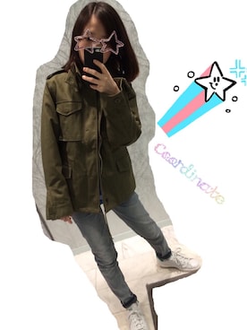 「HYKE」｜「アイテム（その他）」を使った、82saoさん（レディース・153cm）の春コーディネート