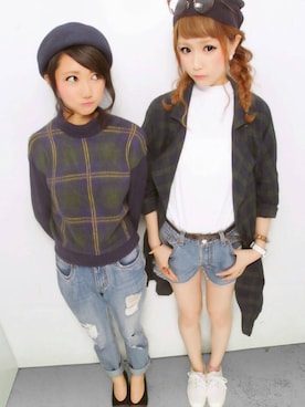 「chico_（チコ）のアイテム（ジャケット/アウター）」を使った、hina  yanoさん（レディース・165cm）の秋コーディネート