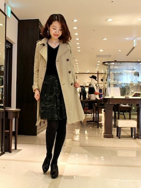 「Spick & Span（スピックアンドスパン）のアイテム（トレンチコート）」を使った、mai*さん（レディース・170cm）の秋コーディネート