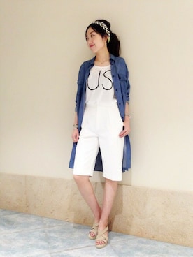 「Spick & Span（スピックアンドスパン）のアイテム（パンツ）」を使った、mai*さん（レディース・170cm）の夏コーディネート