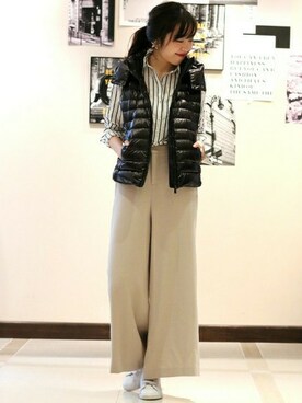「TATRAS」｜「アイテム（ダウンベスト）」を使った、mai*さん（レディース・170cm）の冬コーディネート