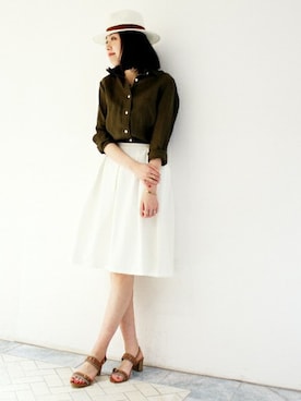 「BRONTE（ブロンテ）のアイテム」を使った、mai*さん（レディース・170cm）の春コーディネート