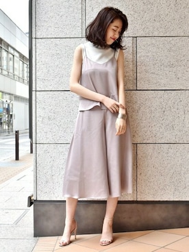 「トーンオントーン」｜mai*さん（レディース・170cm）の春コーディネート