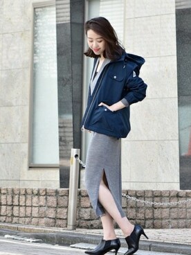 「Spick & Span（スピックアンドスパン）のアイテム（ブルゾン）」を使った、mai*さん（レディース・170cm）の秋コーディネート