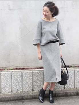 「フレアスリーブ」｜mai*さん（レディース・170cm）の秋コーディネート