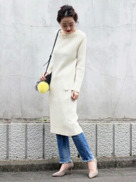 「Spick & Span（スピックアンドスパン）のアイテム（財布/小物）」を使った、mai*さん（レディース・170cm）の秋コーディネート