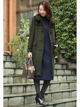 「Spick & Span（スピックアンドスパン）のアイテム（ダッフルコート）」を使った、mai*さん（レディース・170cm）の秋コーディネート
