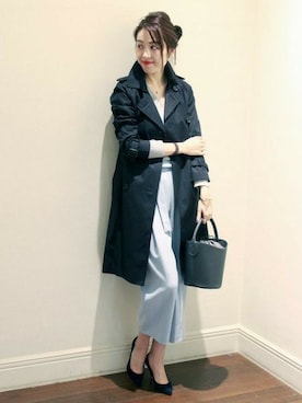 「Spick & Span（スピックアンドスパン）のアイテム（トレンチコート）」を使った、mai*さん（レディース・170cm）の秋コーディネート