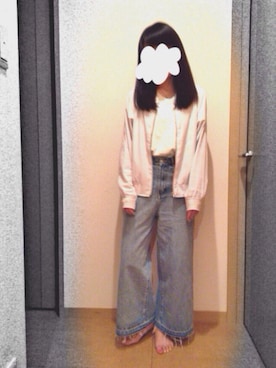 「アイテム（MA-1）」を使った、さ  とさん（レディース・152cm・20代）の秋コーディネート