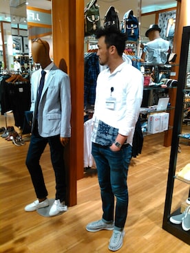 「SCOTCH & SODA（スコッチ アンド ソーダ）のアイテム（パンツ）」を使った、Taka4さん（メンズ・188cm）の秋コーディネート