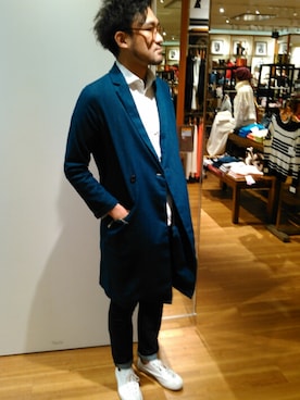 「SCOTCH & SODA（スコッチ アンド ソーダ）のアイテム（パンツ）」を使った、Taka4さん（メンズ・188cm）の秋コーディネート