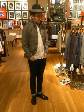 「SCOTCH & SODA（スコッチ アンド ソーダ）のアイテム（パンツ）」を使った、Taka4さん（メンズ・188cm）の秋コーディネート