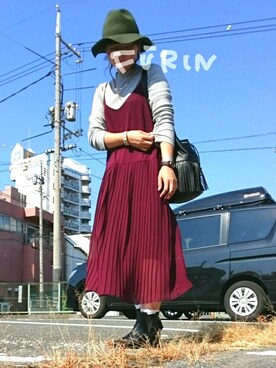 ワンピースを使った ヴィンテージコーデ のレディース人気ファッションコーディネート Wear