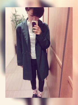 「お食事会」｜「アイテム（パンツ）」を使った、MOEさん（レディース・155cm）の秋コーディネート