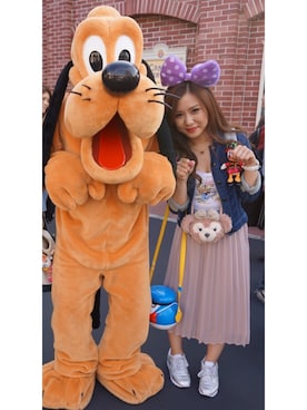 「TDL」｜「アイテム（デニムジャケット）」を使った、* Kaori *さん（レディース・150cm）の秋コーディネート