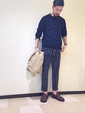 「ADAM ET ROPE'（アダムエロペ）のアイテム（アクセサリー）」を使った、DDさん（メンズ・179cm）の冬コーディネート