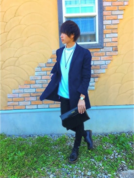 「UNIQLO（ユニクロ）のWOMEN ウルトラストレッチジーンズ（デニムパンツ）」を使った、だ い ちさん（メンズ・177cm）の秋コーディネート