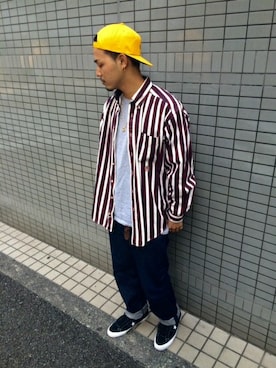 「BRIXTON（ブリクストン）のアイテム（帽子）」を使った、fukuchiさん（メンズ・176cm）の冬コーディネート