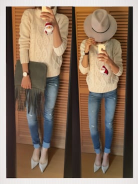 C.E.M.◡̈︎さん（レディース・165cm）の秋コーディネート