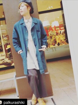 「Ralph Lauren」｜「アイテム（その他シューズ）」を使った、こーいちさん（メンズ・173cm）の冬コーディネート